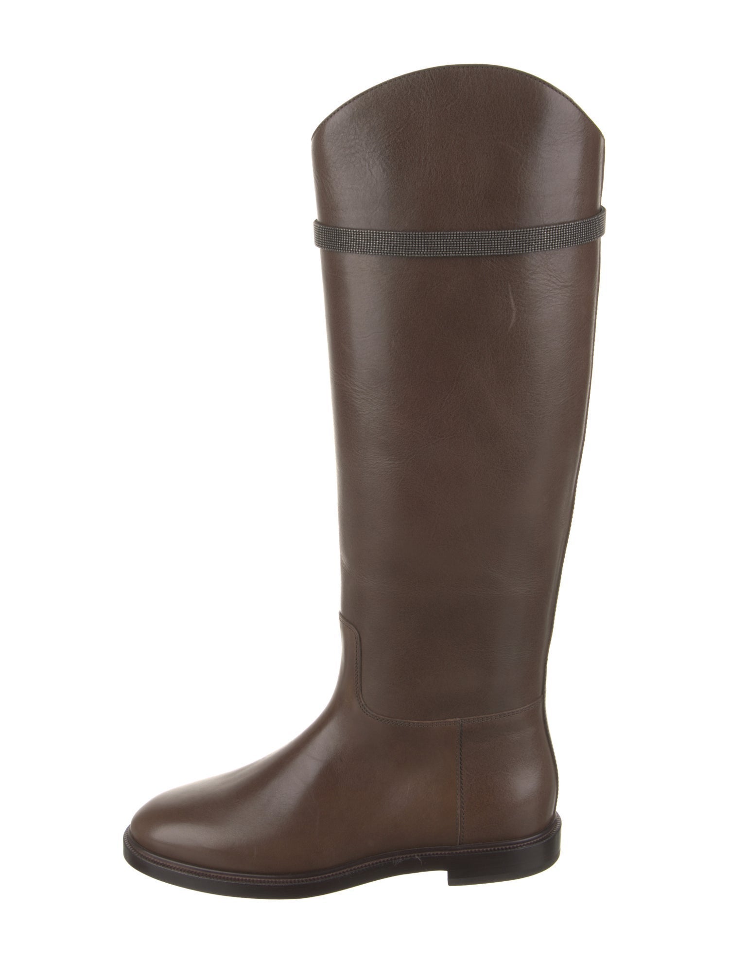 Brunello Cucinelli Leather Riding Boots