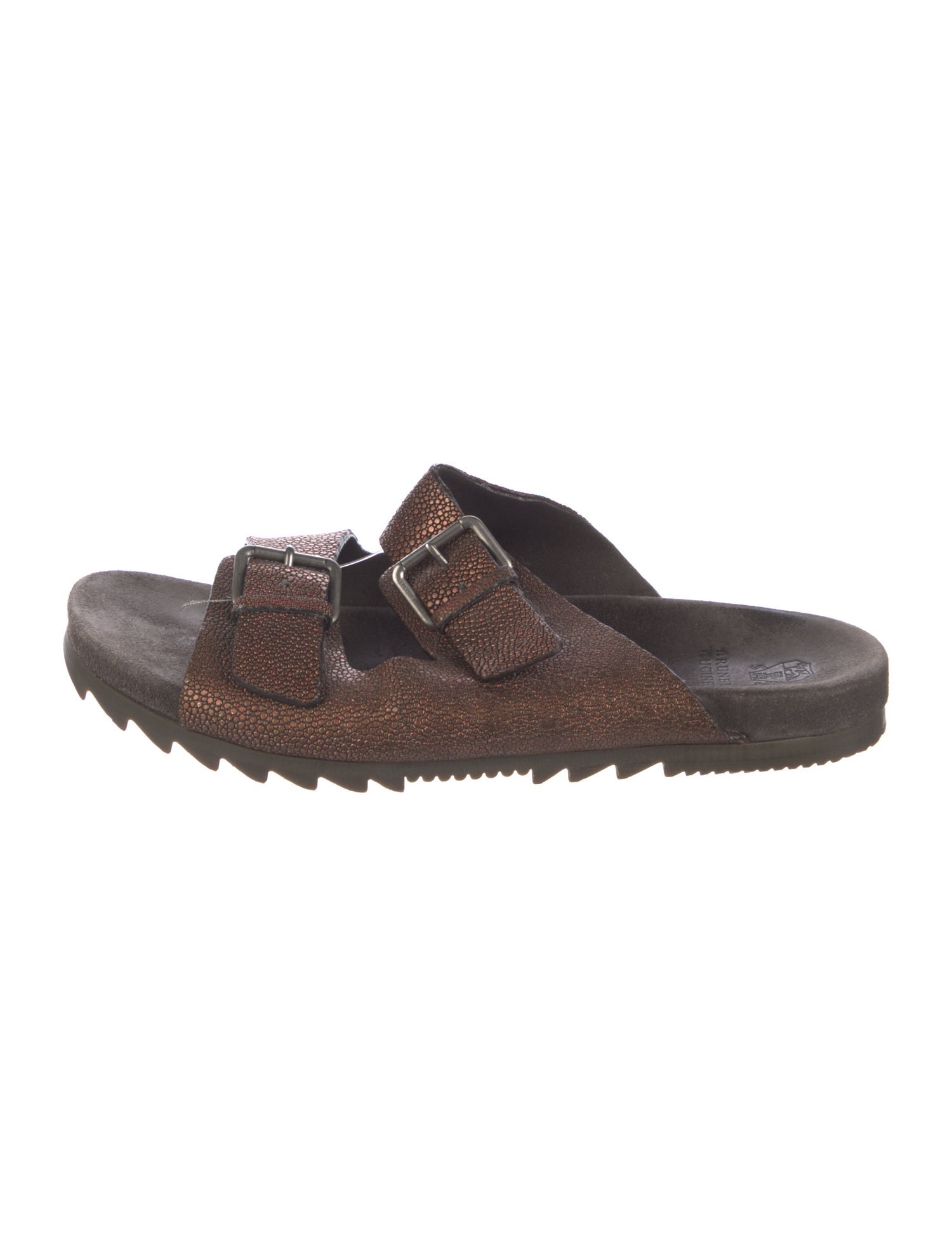 Brunello Cucinelli Leather Slides