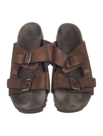 Brunello Cucinelli Leather Slides