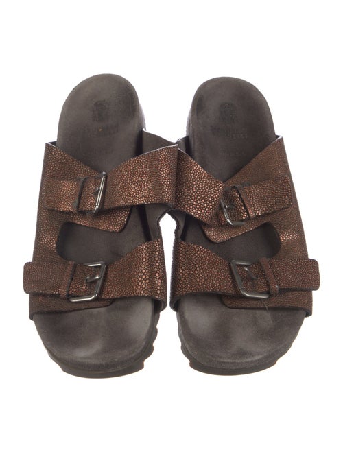 Brunello Cucinelli Leather Slides