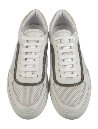 Brunello Cucinelli Monili Leather Sneakers