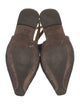 Brunello Cucinelli Denim Beaded Accents Slingback Flats