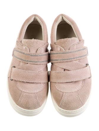 Brunello Cucinelli Girls' Low Top Suede Sneakers