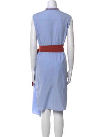 Brunello Cucinelli Colorblock Pattern Knee-Length Dress