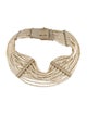 Brunello Cucinelli Leather Beaded Multistrand Necklace