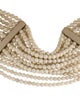 Brunello Cucinelli Leather Beaded Multistrand Necklace