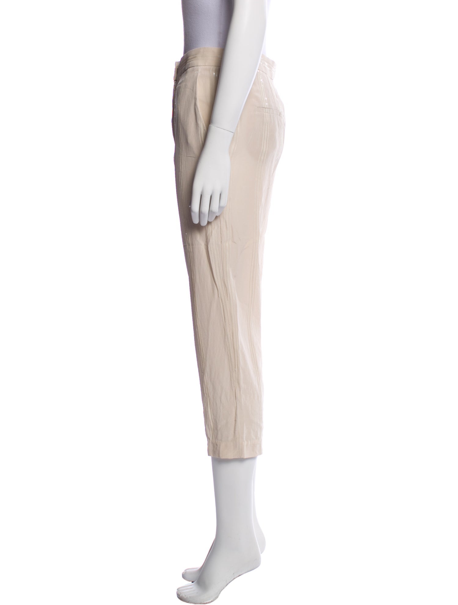 Brunello Cucinelli Silk Straight Leg Pants