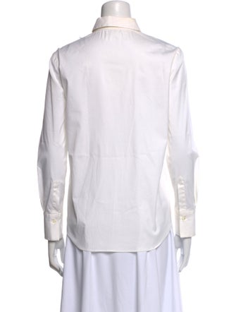 Brunello Cucinelli Long Sleeve Button-Up Top