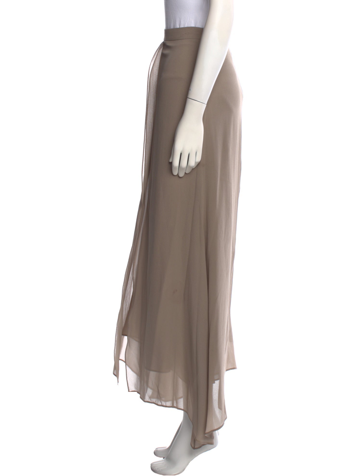 Brunello Cucinelli Silk Long Skirt