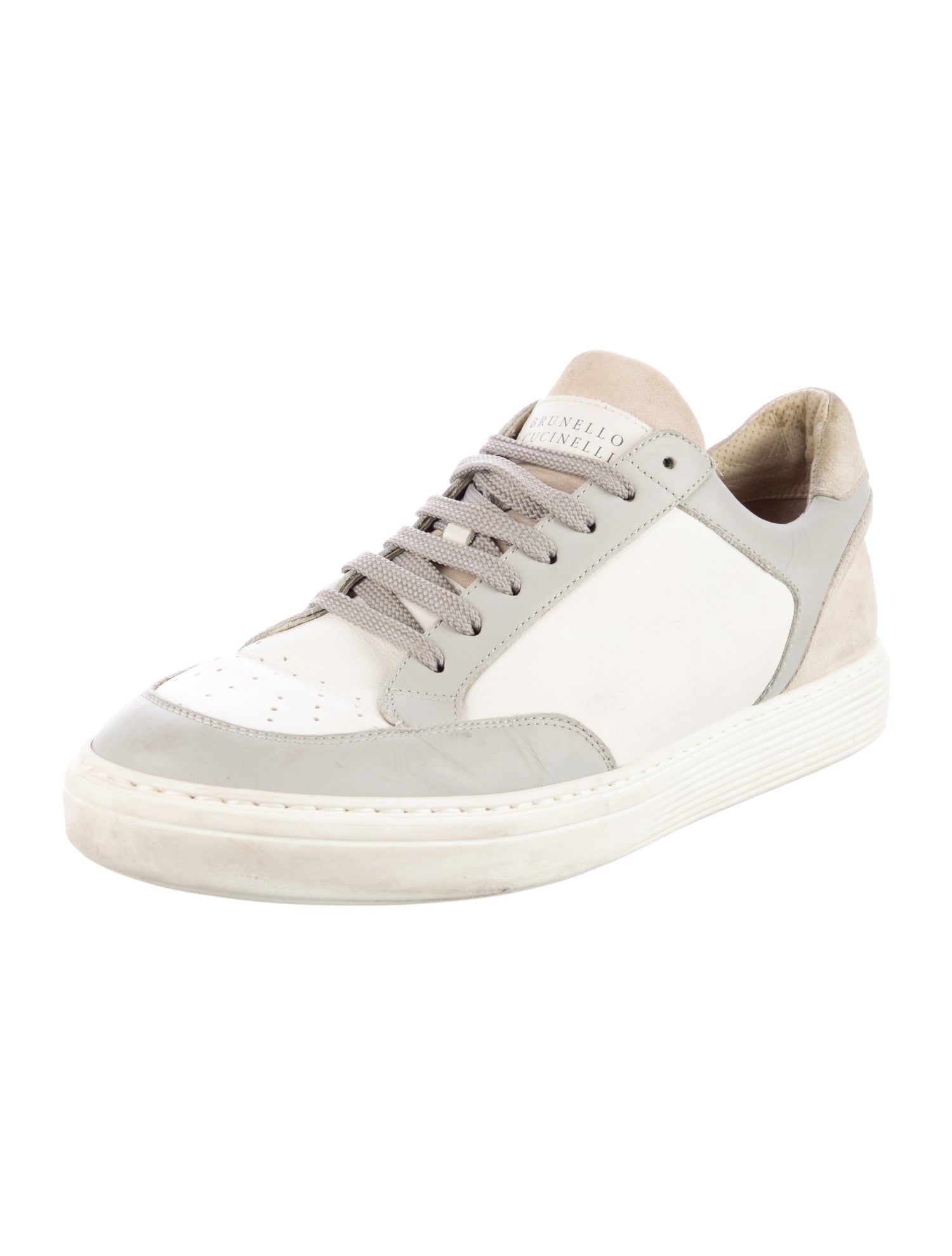Brunello Cucinelli Monili Leather Sneakers
