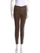 Brunello Cucinelli Leather Skinny Leg Pants