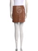 Brunello Cucinelli Leather Mini Skirt