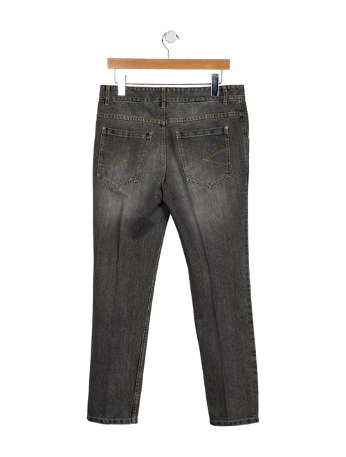 Brunello Cucinelli Mid-Rise Straight Leg Jeans