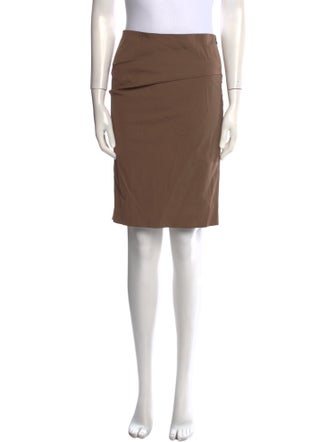 Brunello Cucinelli Beaded Accents Knee-Length Skirt