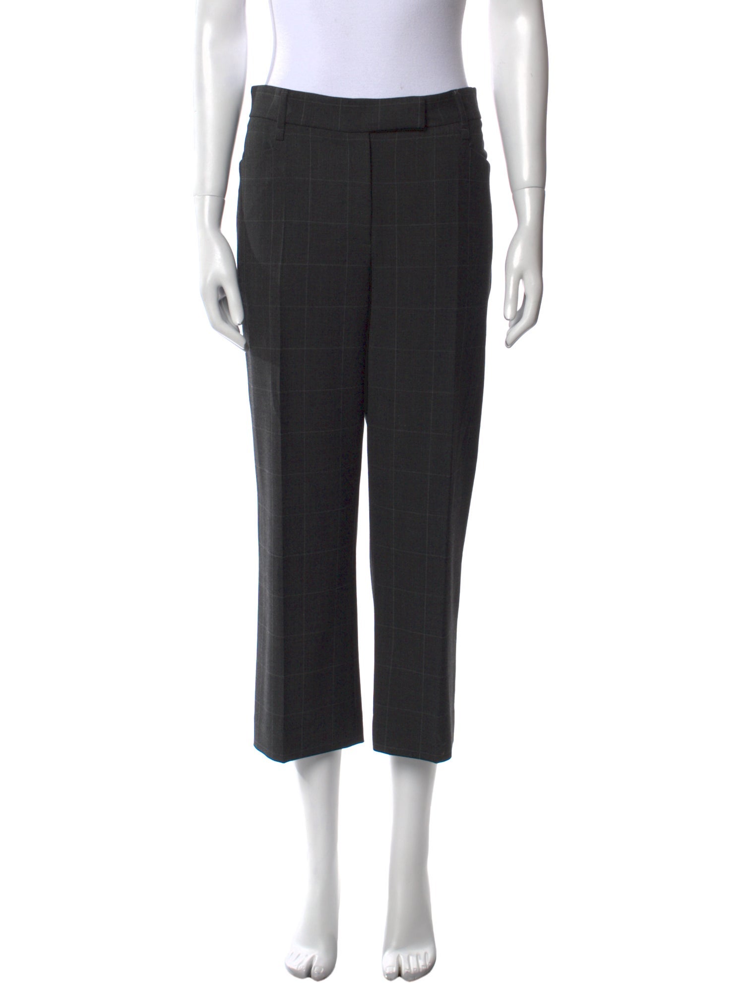 Brunello Cucinelli Plaid Print Skinny Leg Pants