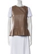 Brunello Cucinelli Leather Mini Dress