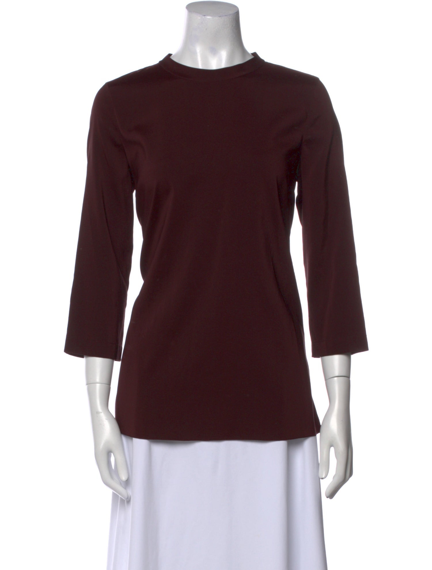 Brunello Cucinelli Silk Crew Neck Top