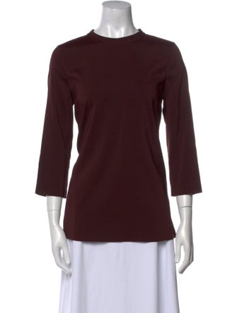 Brunello Cucinelli Silk Crew Neck Top