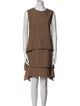 Brunello Cucinelli Crew Neck Mini Dress