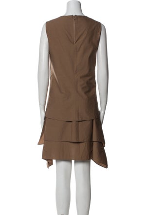 Brunello Cucinelli Crew Neck Mini Dress