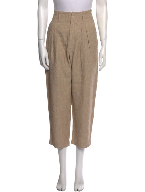 Brunello Cucinelli Linen Straight Leg Pants