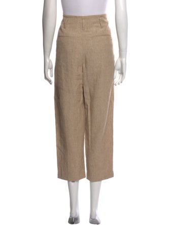 Brunello Cucinelli Linen Straight Leg Pants