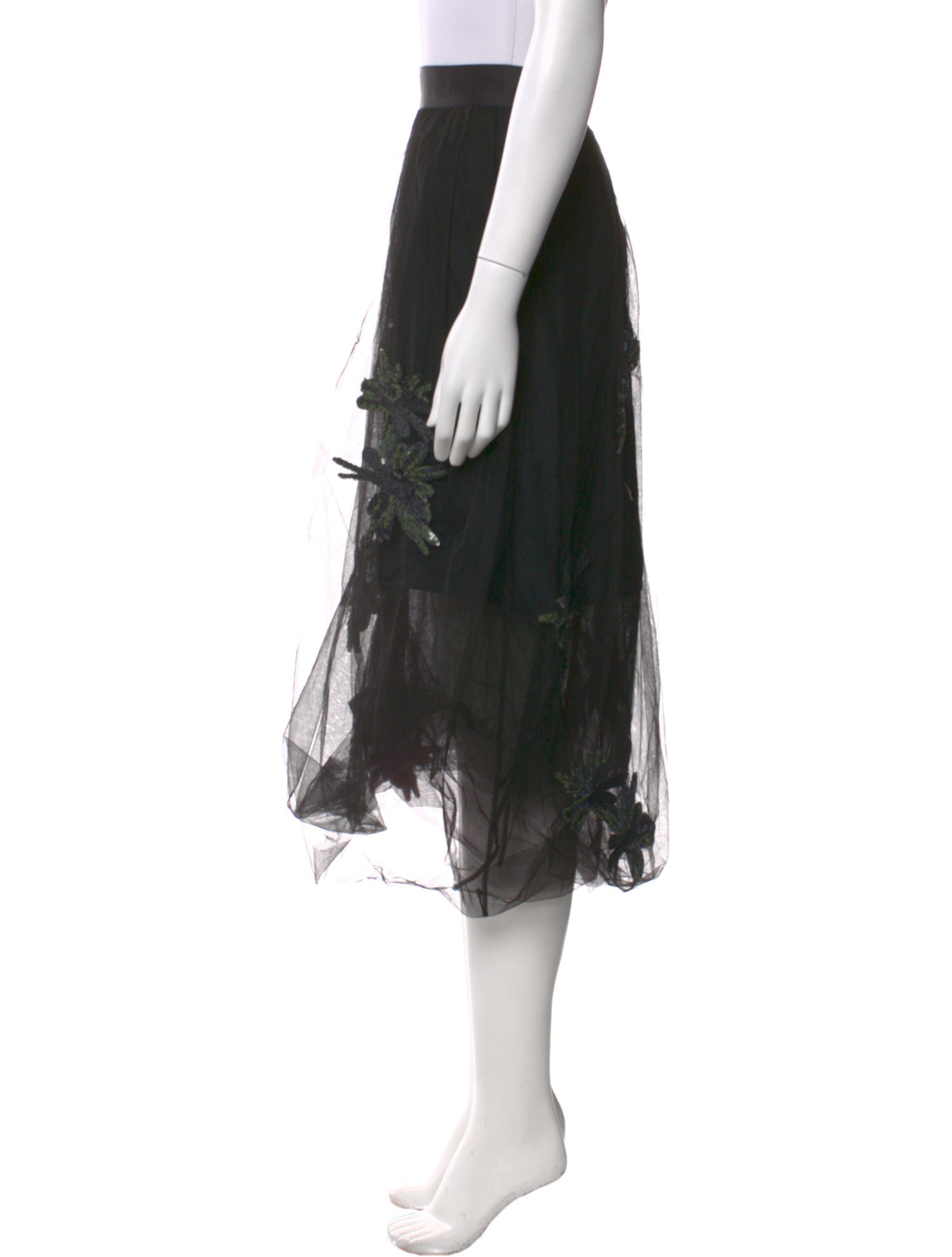 Brunello Cucinelli Floral Print Knee-Length Skirt