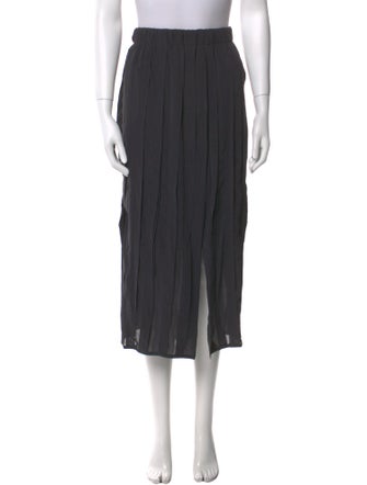Brunello Cucinelli Silk Midi Length Skirt