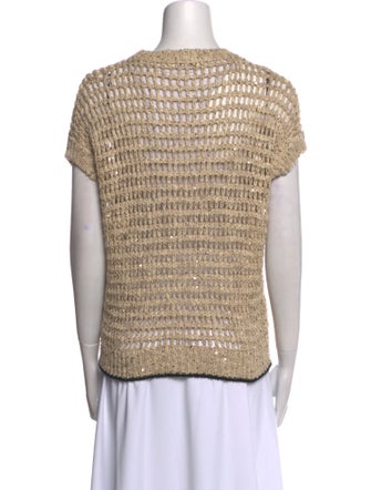 Brunello Cucinelli Linen Open Front Sweater