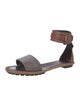 Brunello Cucinelli Monili Leather Sandals
