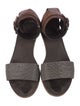 Brunello Cucinelli Monili Leather Sandals