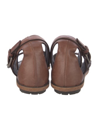 Brunello Cucinelli Monili Leather Sandals