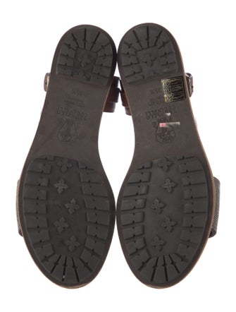 Brunello Cucinelli Monili Leather Sandals