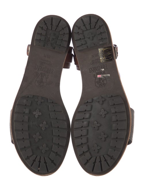 Brunello Cucinelli Monili Leather Sandals