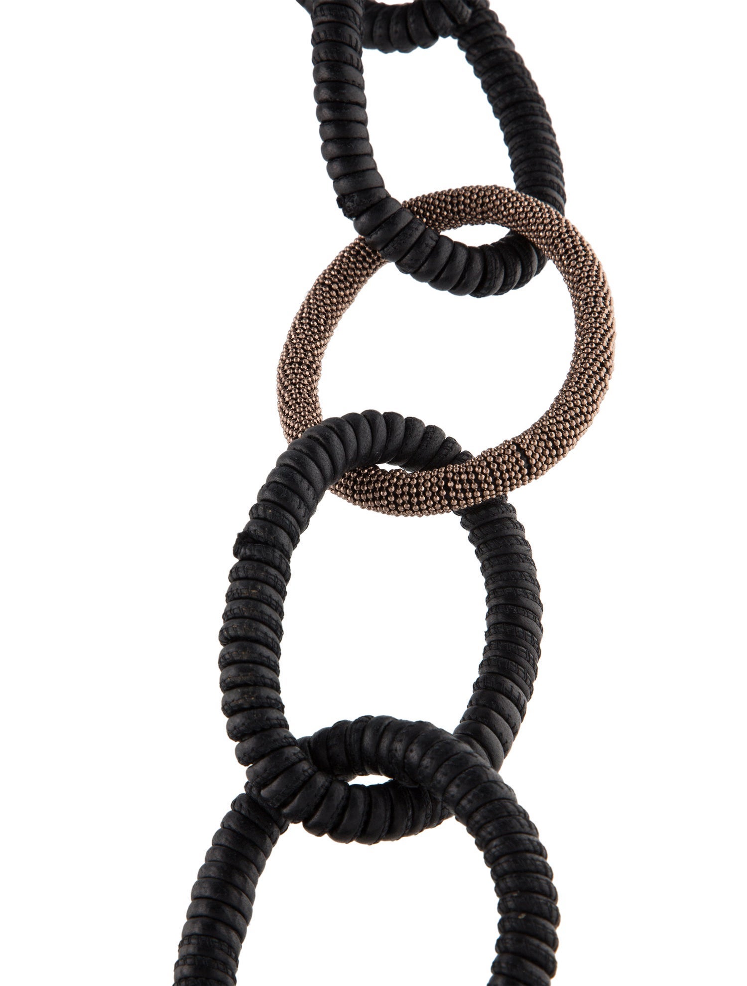 Brunello Cucinelli Leather Chain Necklace