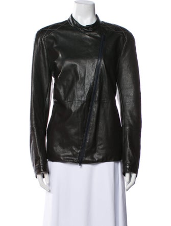 Brunello Cucinelli Leather Biker Jacket