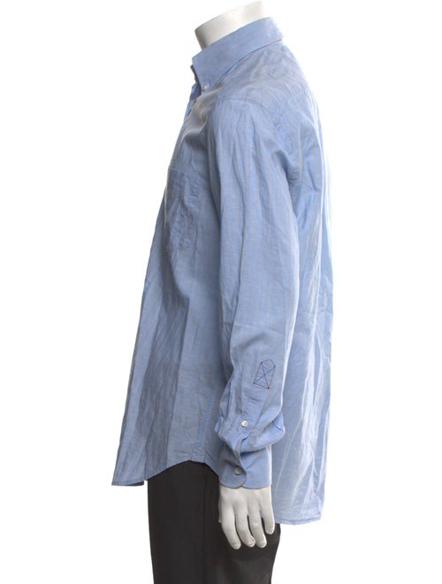 Brunello Cucinelli Striped Long Sleeve Dress Shirt