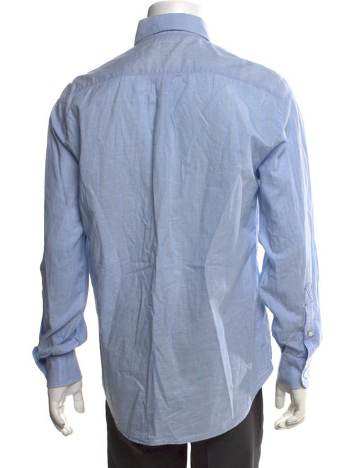 Brunello Cucinelli Striped Long Sleeve Dress Shirt