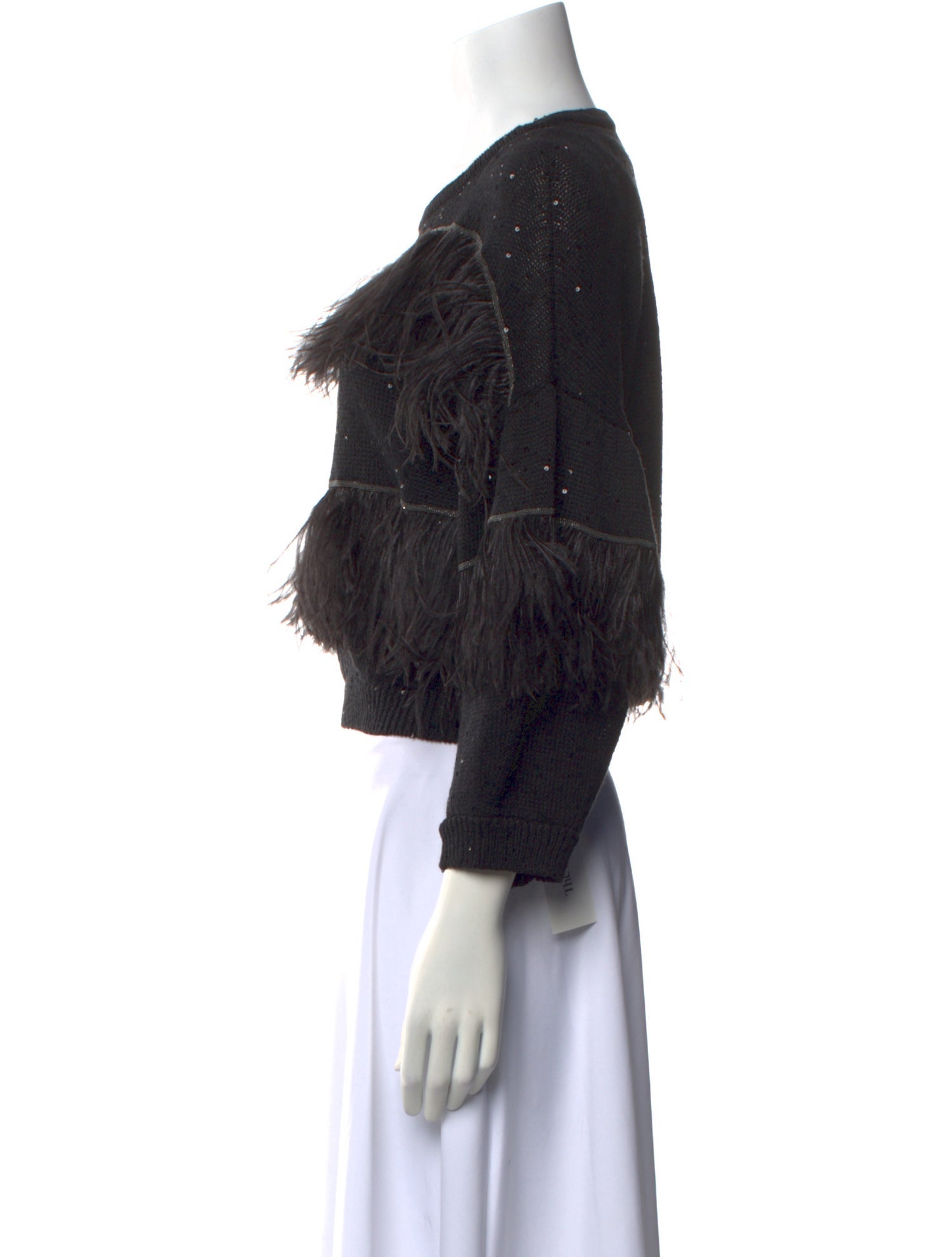 Brunello Cucinelli Printed Scoop Neck Sweater