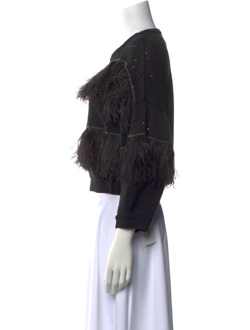 Brunello Cucinelli Printed Scoop Neck Sweater