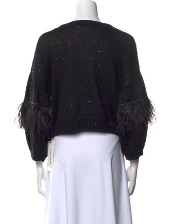 Brunello Cucinelli Printed Scoop Neck Sweater