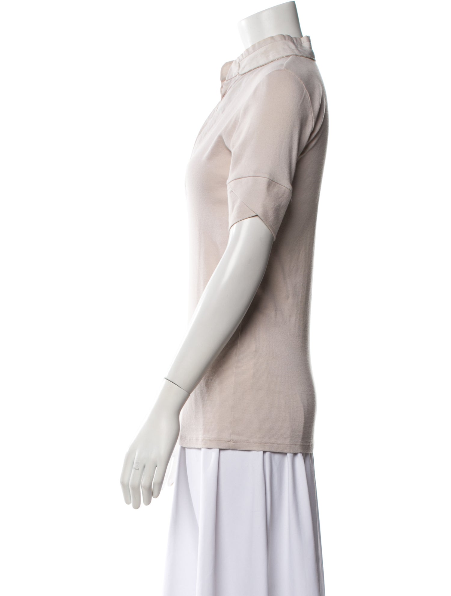 Brunello Cucinelli V-Neck Short Sleeve Polo