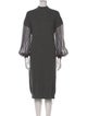 Brunello Cucinelli Cashmere Midi Length Dress