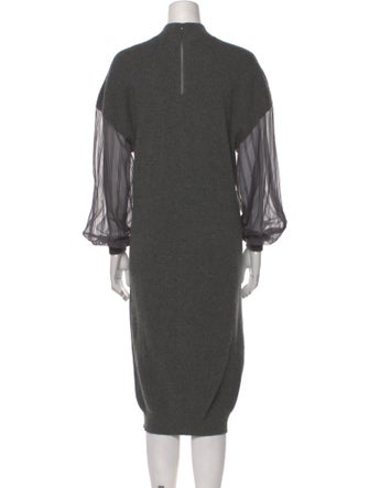 Brunello Cucinelli Cashmere Midi Length Dress
