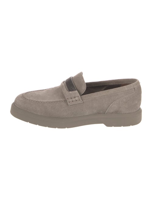 Brunello Cucinelli Monili Suede Loafers