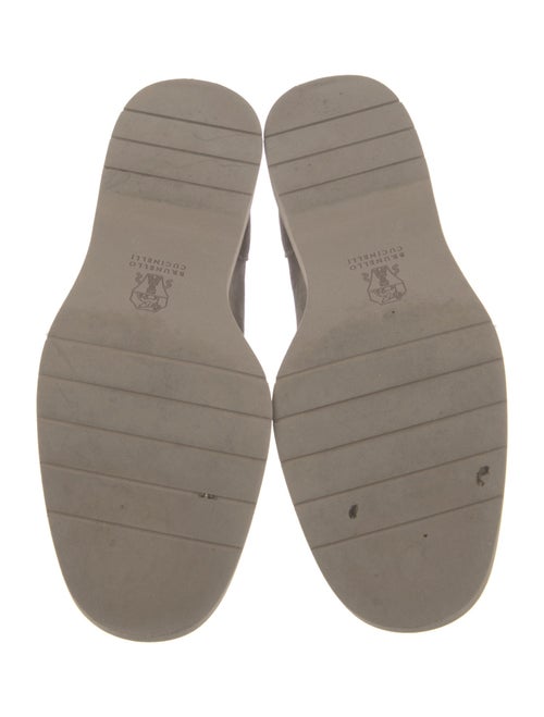 Brunello Cucinelli Monili Suede Loafers