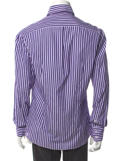 Brunello Cucinelli Striped Long Sleeve Dress Shirt