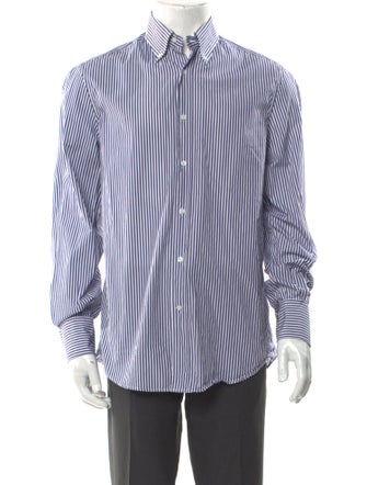 Brunello Cucinelli Striped Long Sleeve Shirt