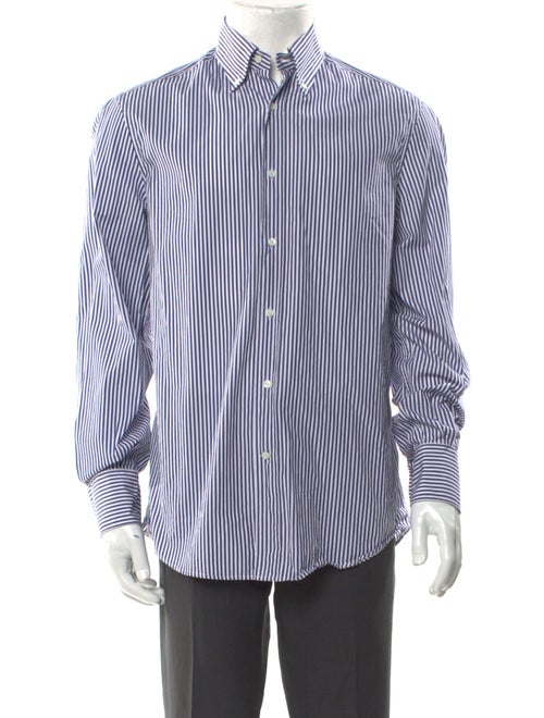 Brunello Cucinelli Striped Long Sleeve Shirt