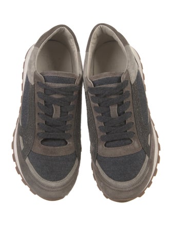 Brunello Cucinelli Monili Suede Sneakers